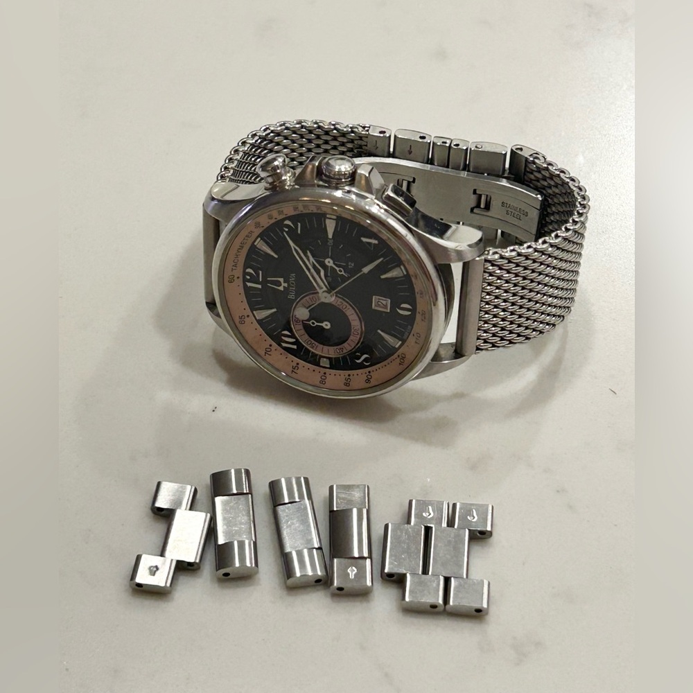 Bulova 96B139 Wrist Watch Men 44mm Tachymeter - Picture 11 of 13